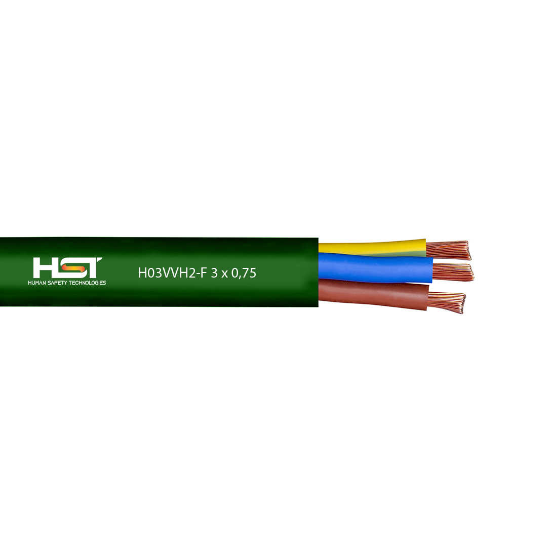 Elektrik kabeli HST H03VVH2-F 3 x 0,75