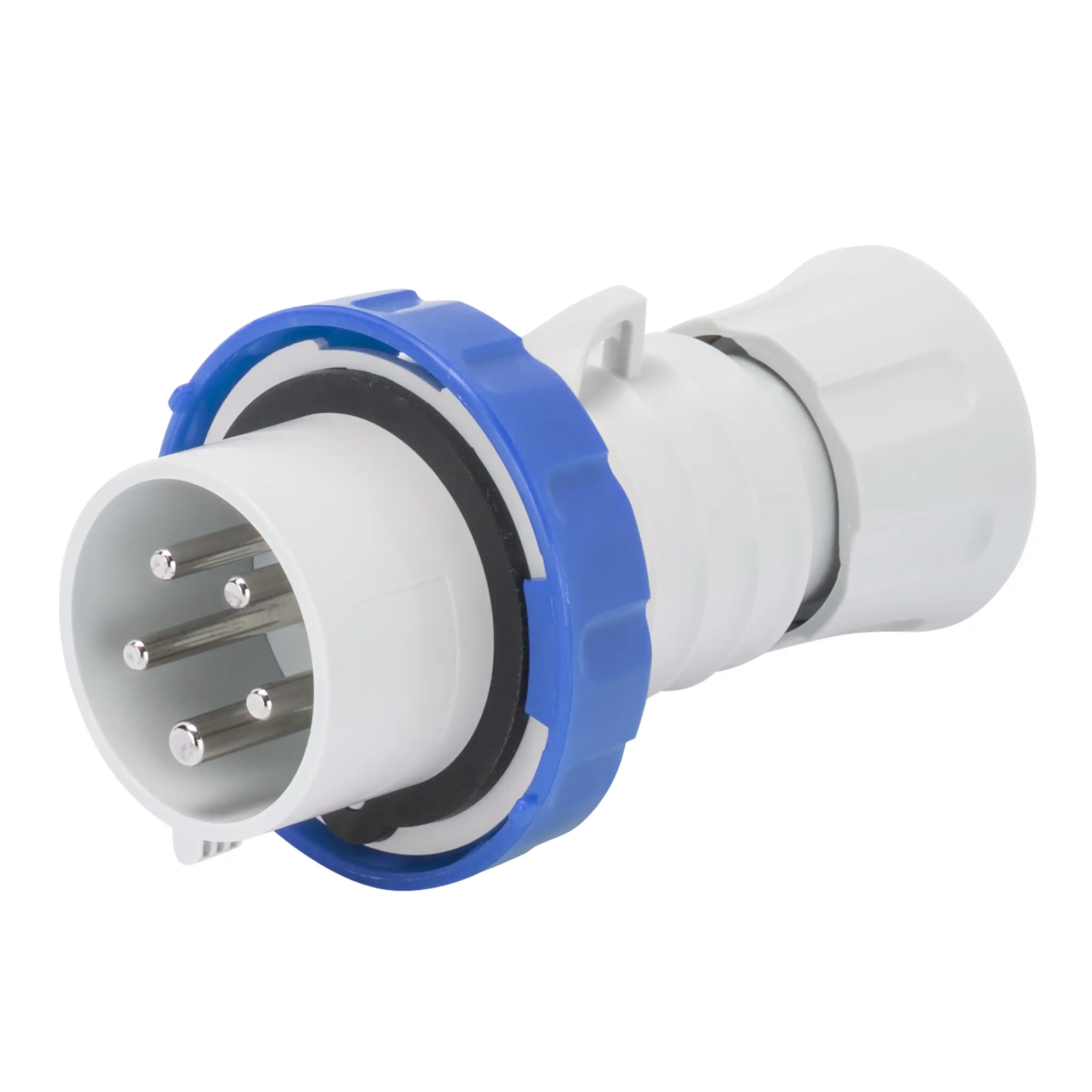 GEWISS GW60028WH  – IP66/IP67/IP68/İP69 3P+N+E / 16A / 200-250V / mavi / 9 kontaktlı düz / vintli / inventorlu / çəngəl