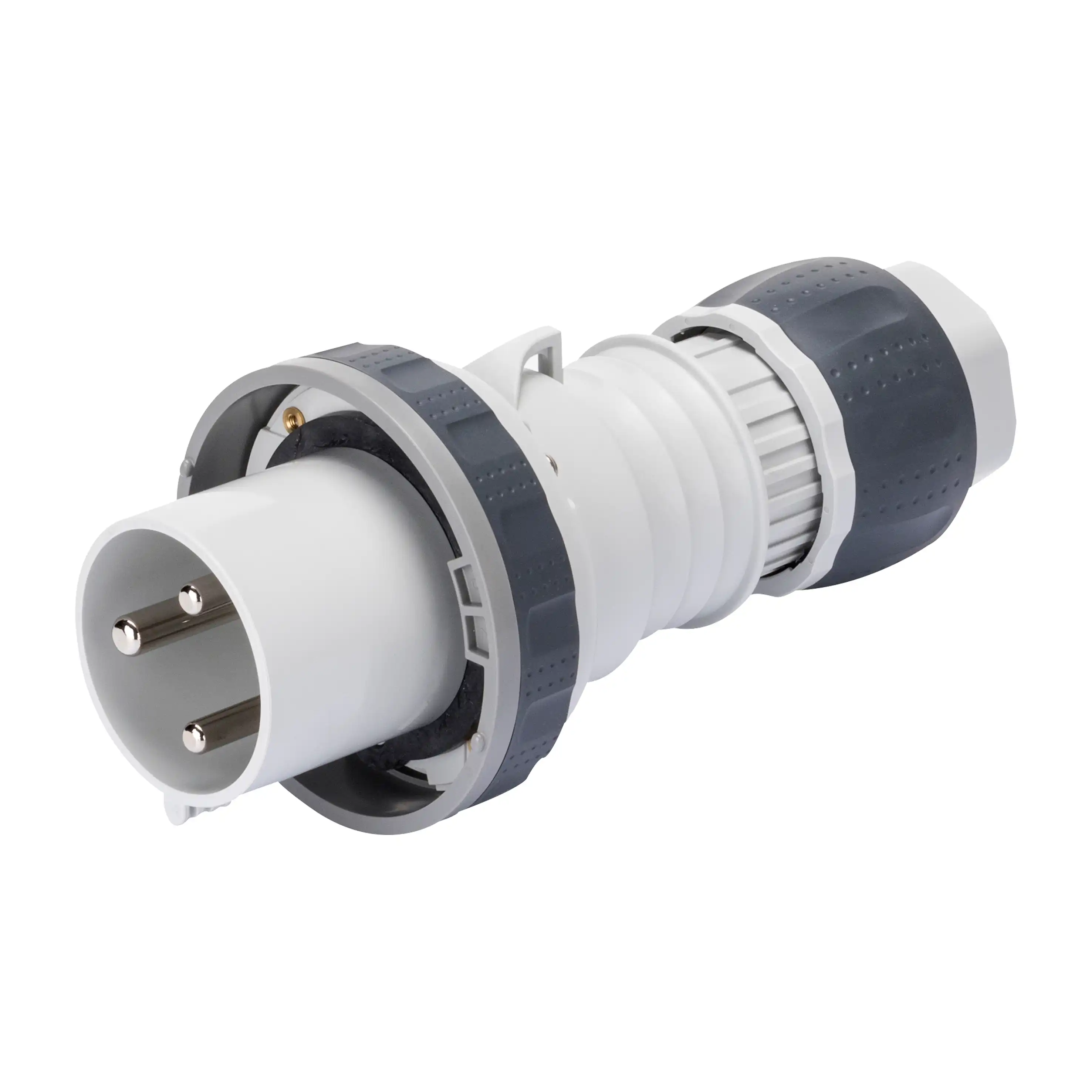 GEWISS GW61068H  – IP66/IP67/IP68/İP69 2P+E / 63A / >250V / boz / 8 kontaktlı düz / vidalı / çəngəl